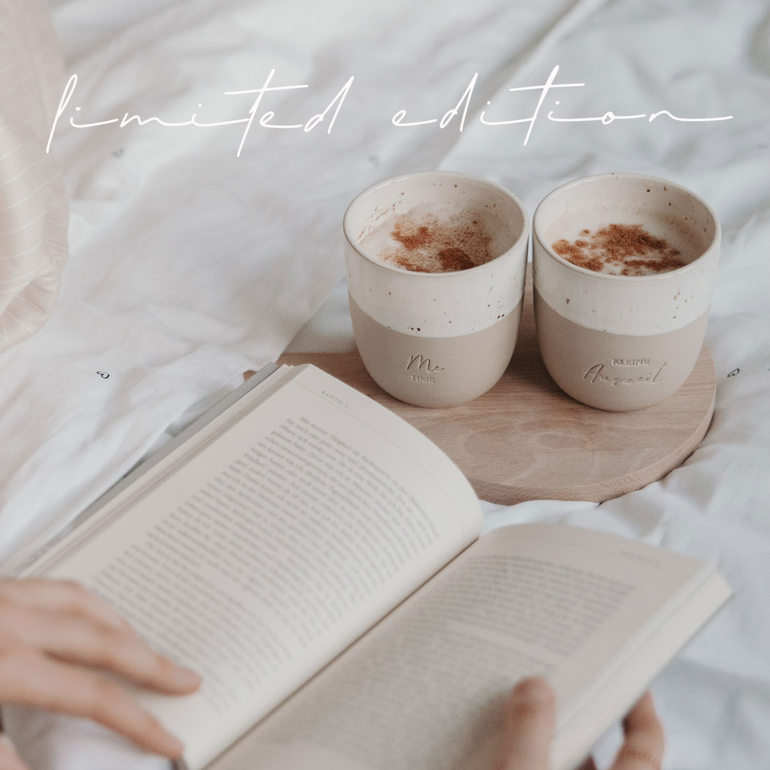 Eulenschnitt Becher ME TIME aus Steingut | LIMITED EDITION | für 320 ml Kaffee