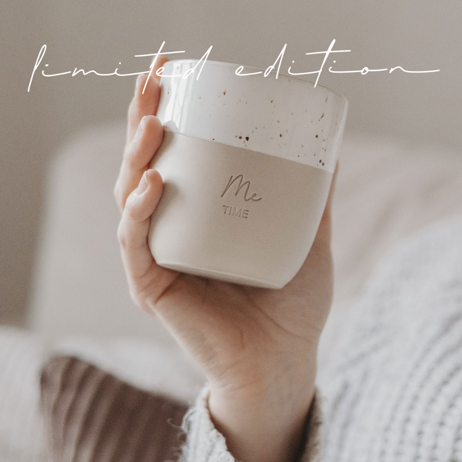 Eulenschnitt Becher ME TIME aus Steingut | LIMITED EDITION | für 320 ml Kaffee