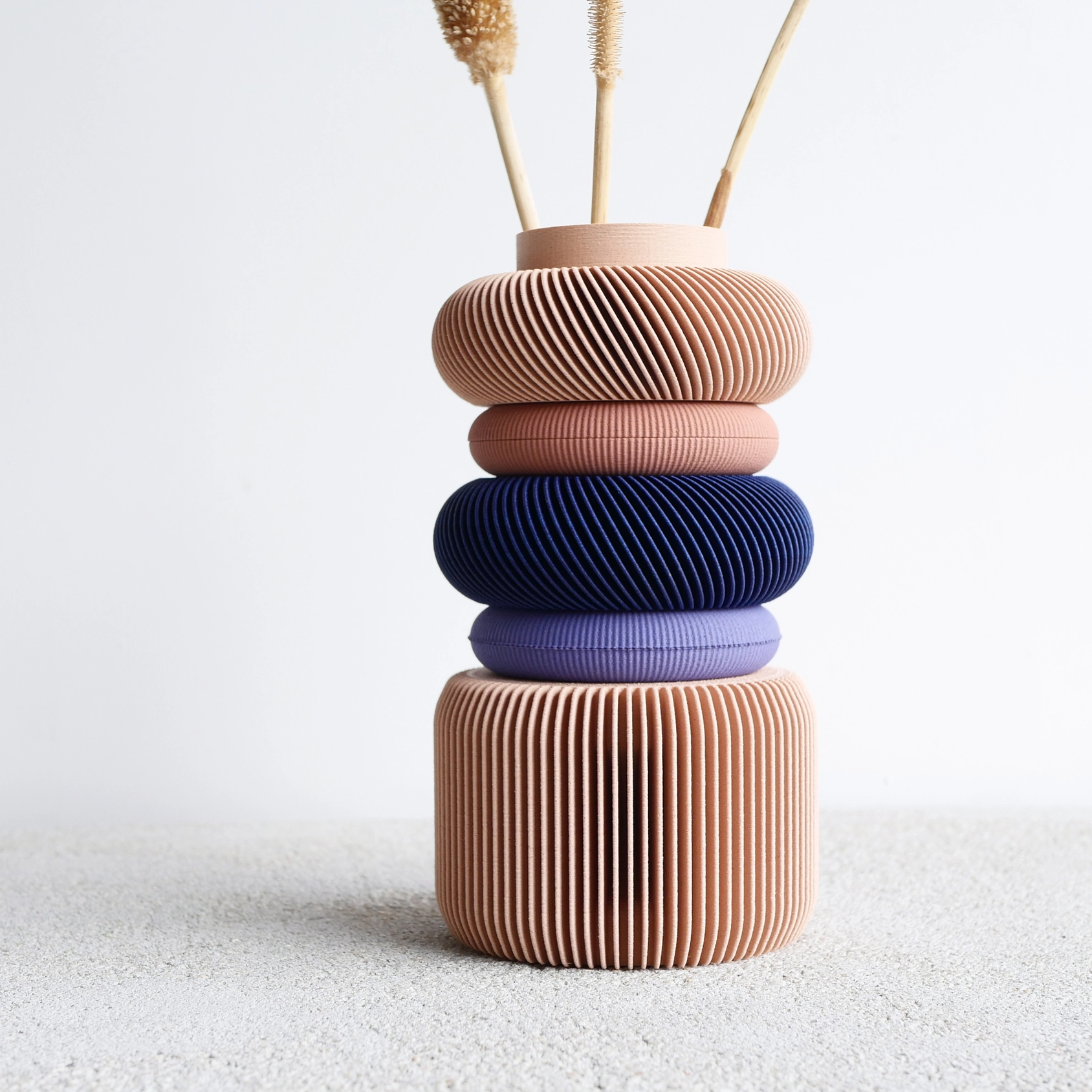 Minimum Design modulare Pflanzenvase BLUSH, 7-teilig, verschiedenfarbig