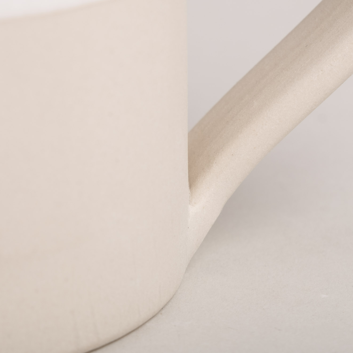 Eulenschnitt Teetasse mit HERZ, beige, Steingut aus Portugal