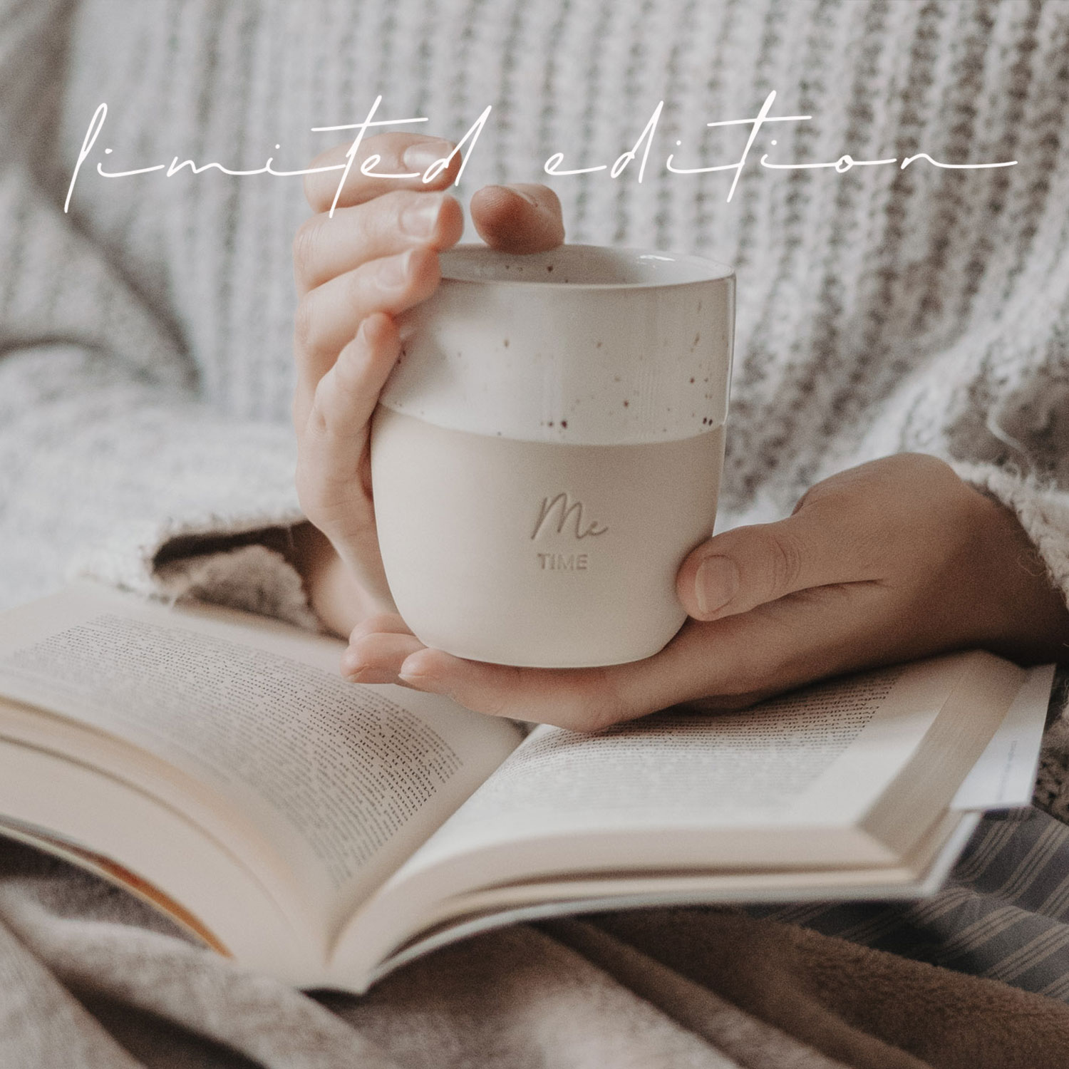 Eulenschnitt Becher ME TIME aus Steingut | LIMITED EDITION | für 320 ml Kaffee