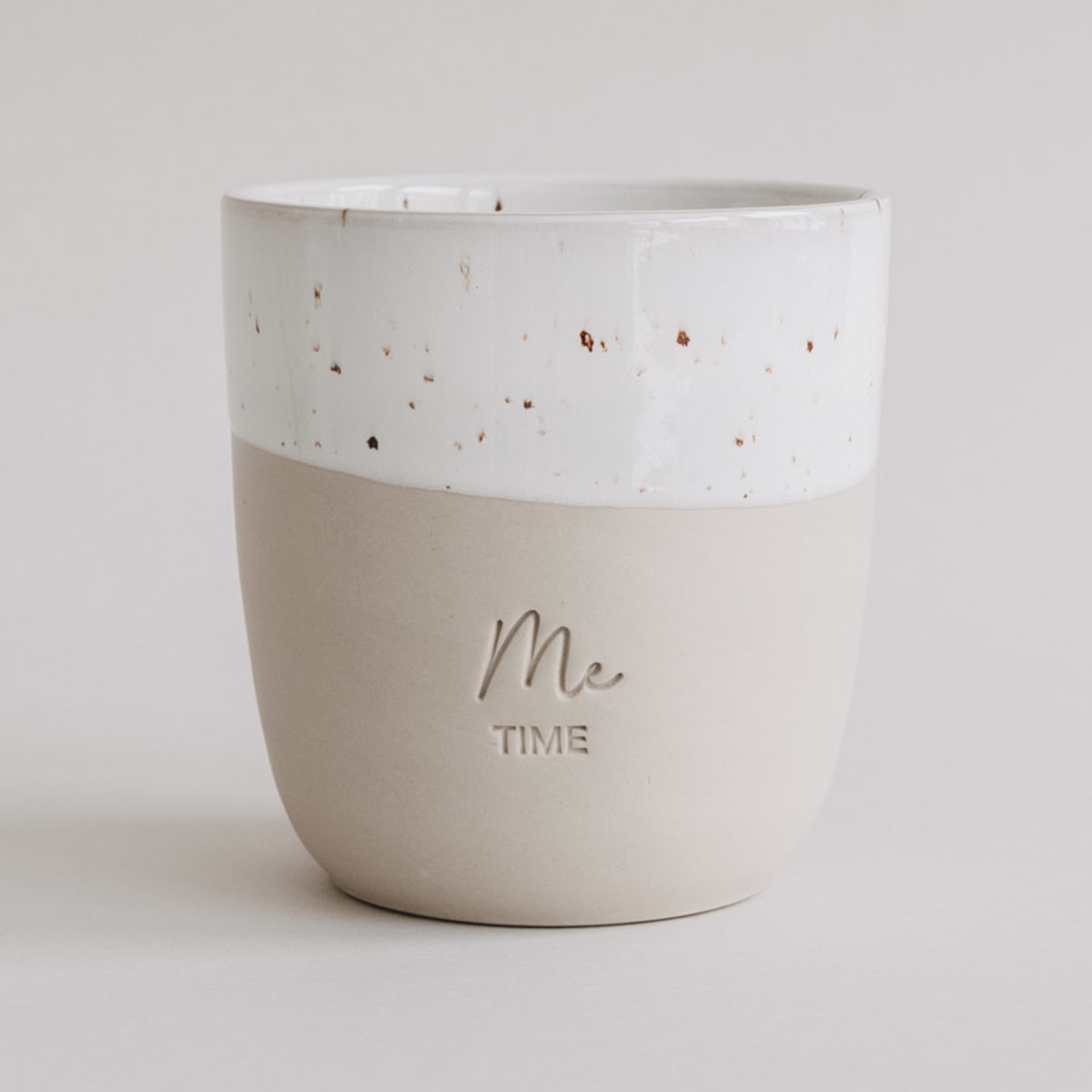 Eulenschnitt Becher ME TIME aus Steingut | LIMITED EDITION | für 320 ml Kaffee
