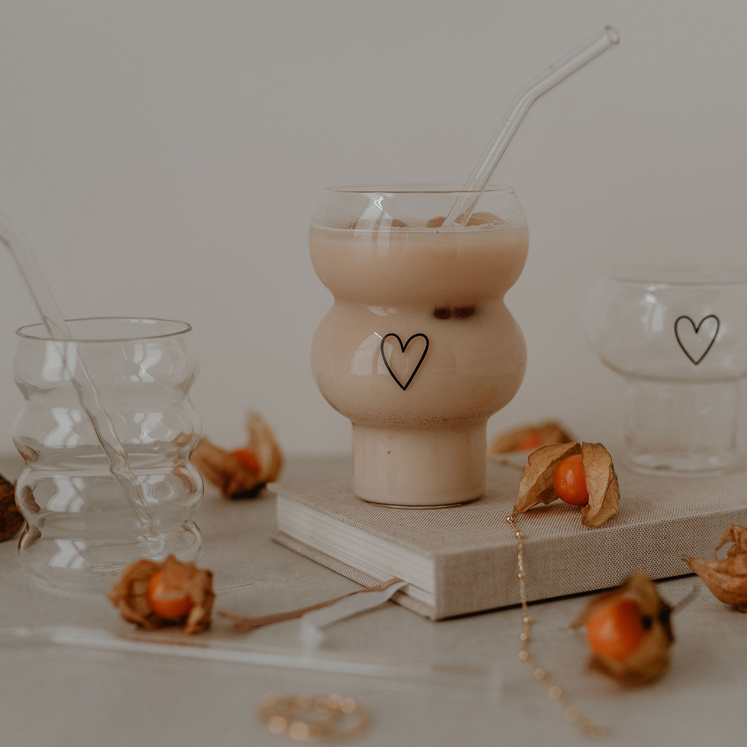 Eulenschnitt Double Bubble Glas Herz für besondere Momente, 500 ml