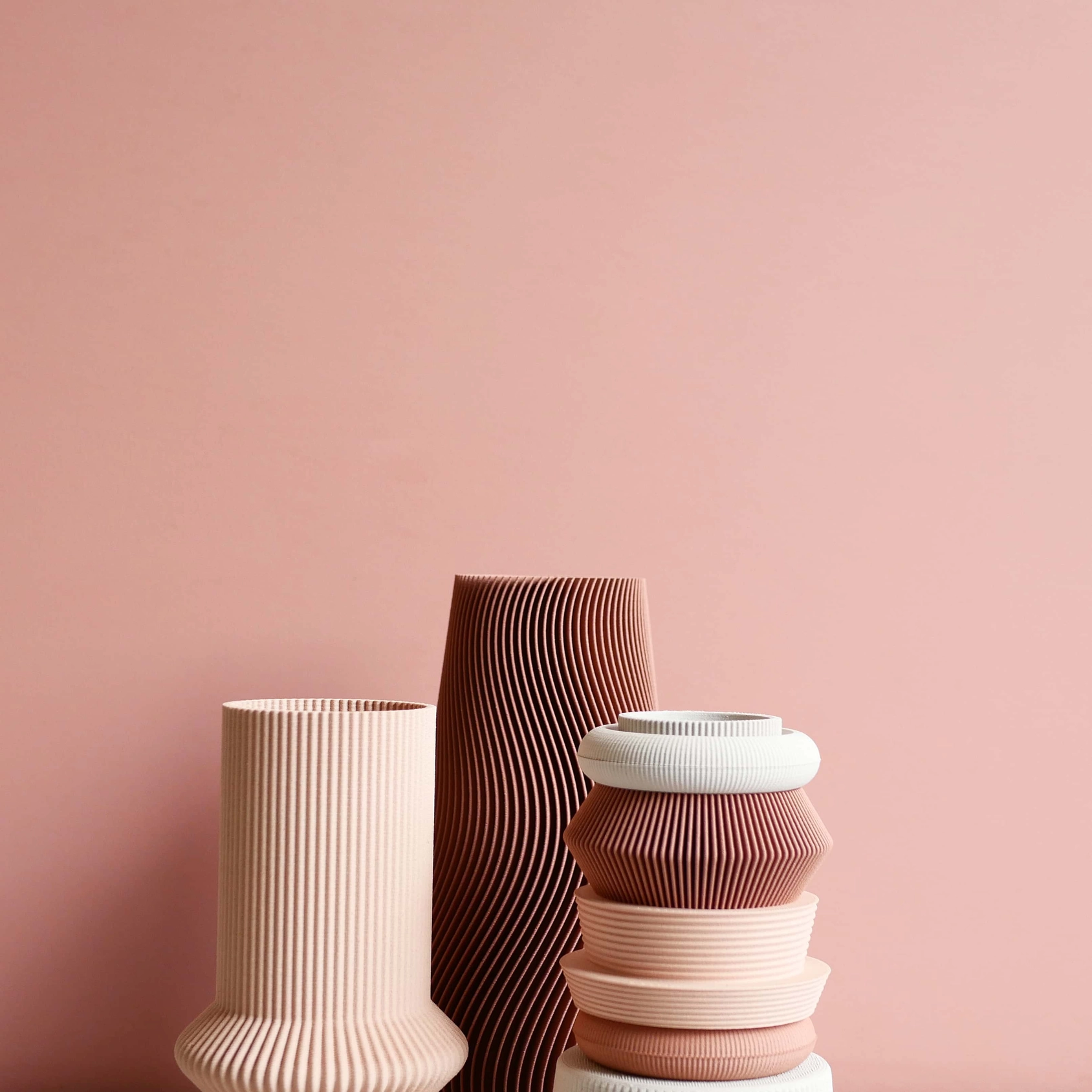 Minimum Design modulare, 7-teilige Vase AMA für frische Blumen und Kunstpflanzen