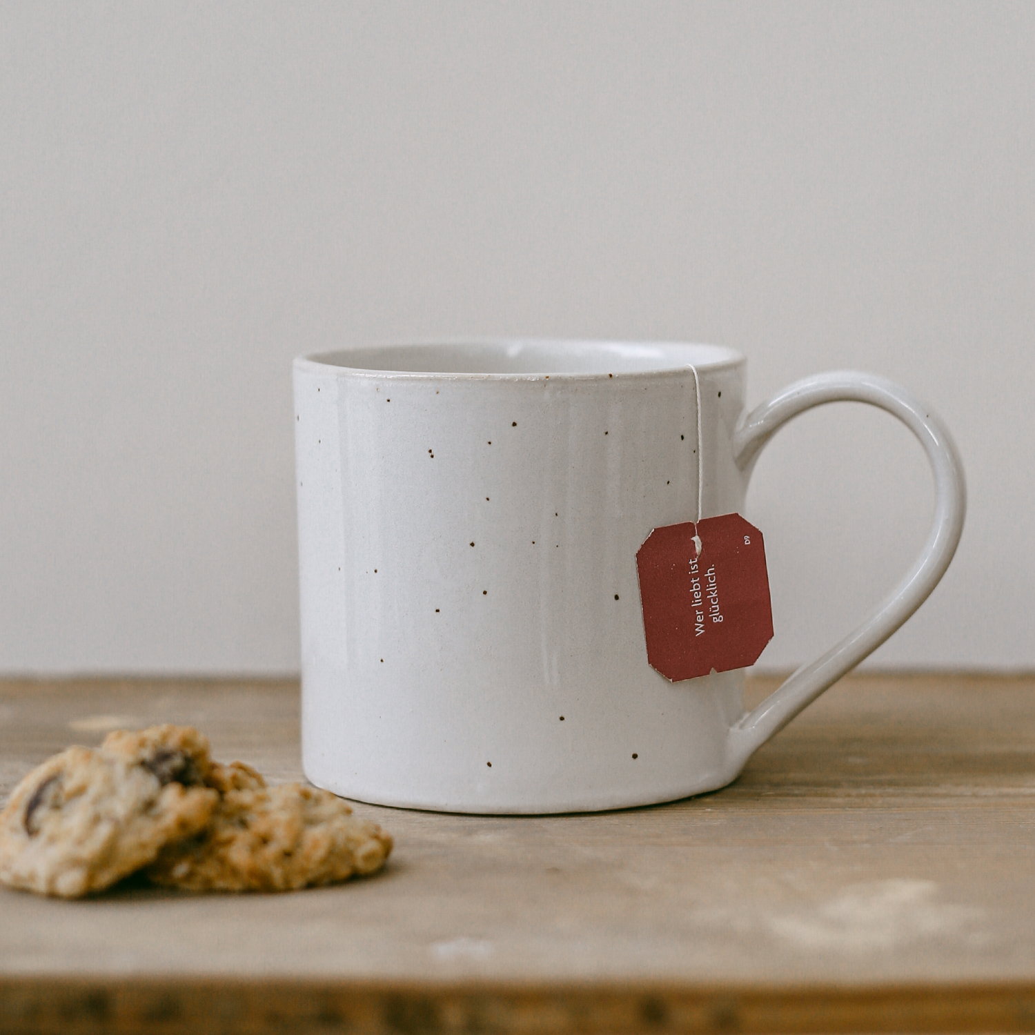 Eulenschnitt große Tasse CALMA, Steingut aus Portugal