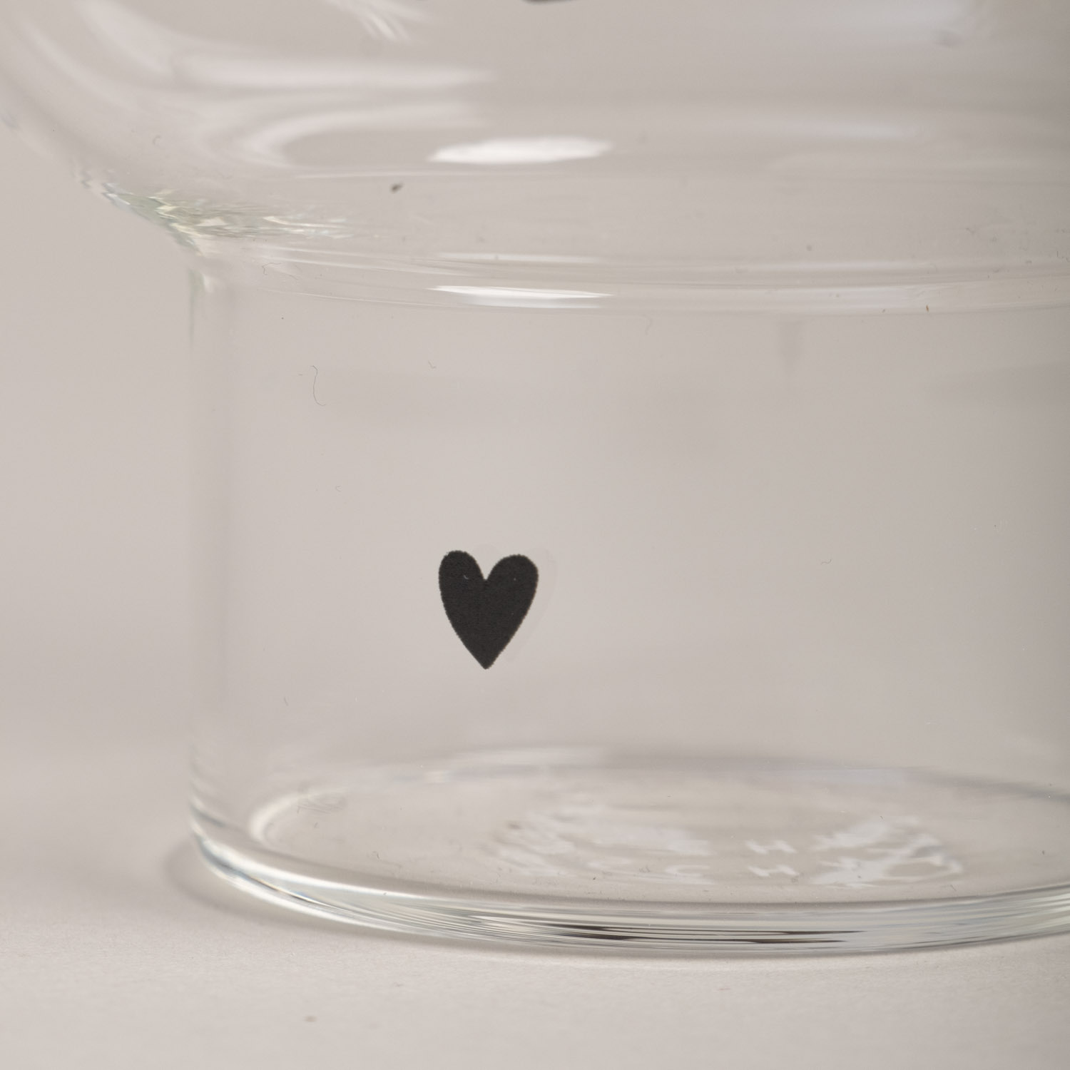 Eulenschnitt großes Bubble Glas Love für Eiskaffee, 500 ml Fassungsvermögen