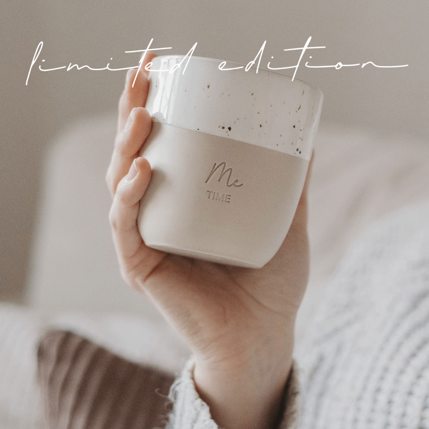Eulenschnitt Becher ME TIME aus Steingut | LIMITED EDITION | für 320 ml Kaffee