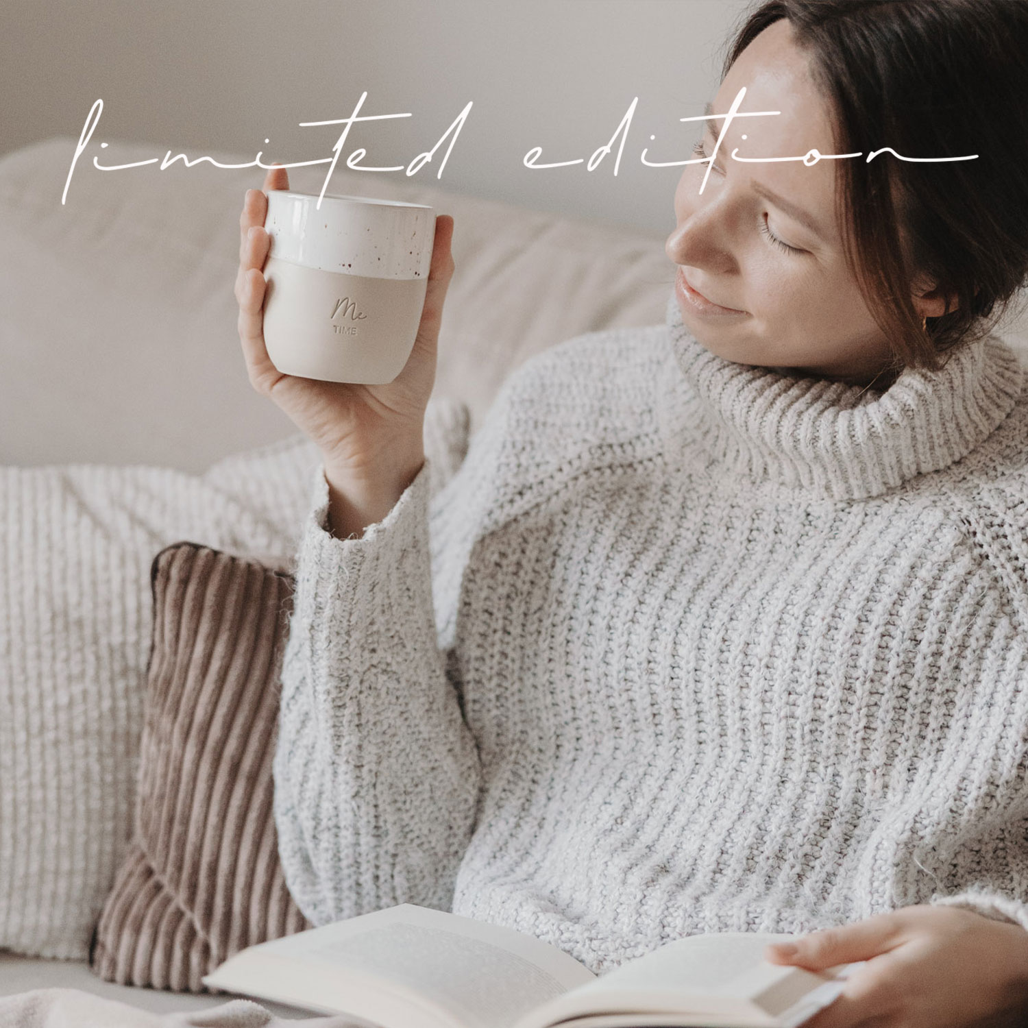 Eulenschnitt Becher ME TIME aus Steingut | LIMITED EDITION | für 320 ml Kaffee
